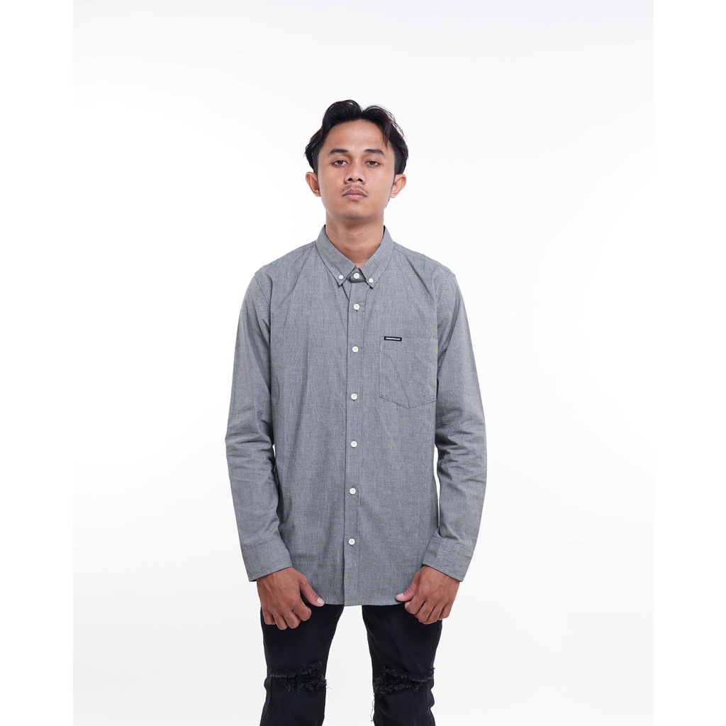 KEMEJA LENGAN PANJANG FRIDAY KILLER | FREZI GREY LONGSLEEVE