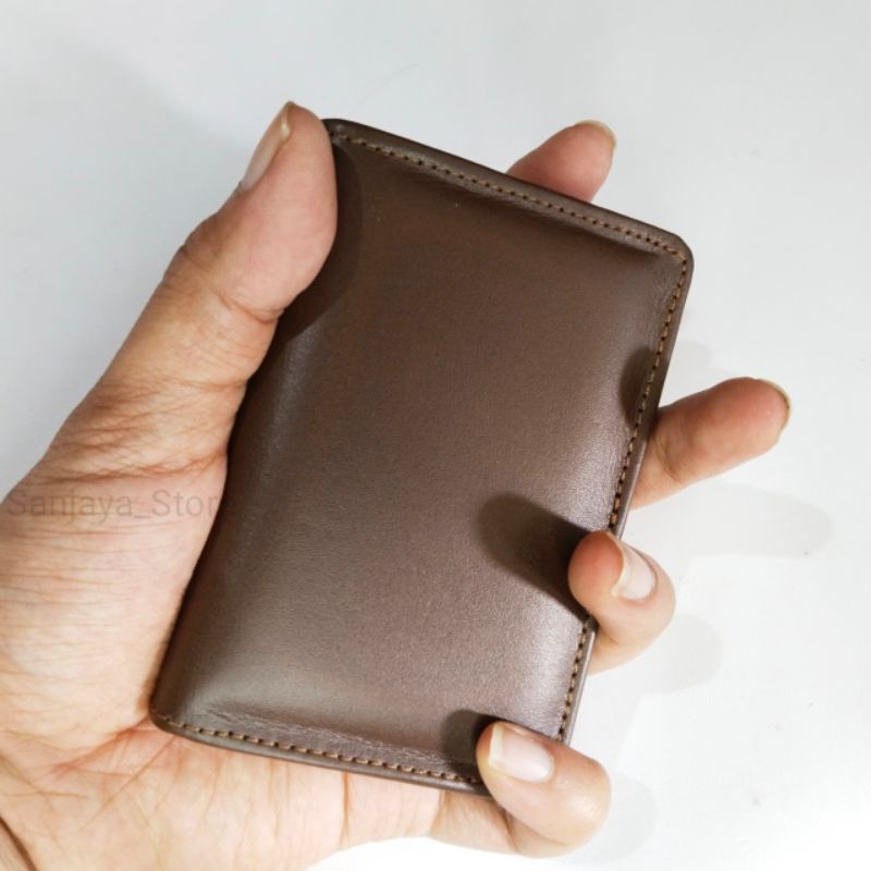 Dompet Kartu Kecil Pria Wanita ORIGINAL Kulit Asli Garut