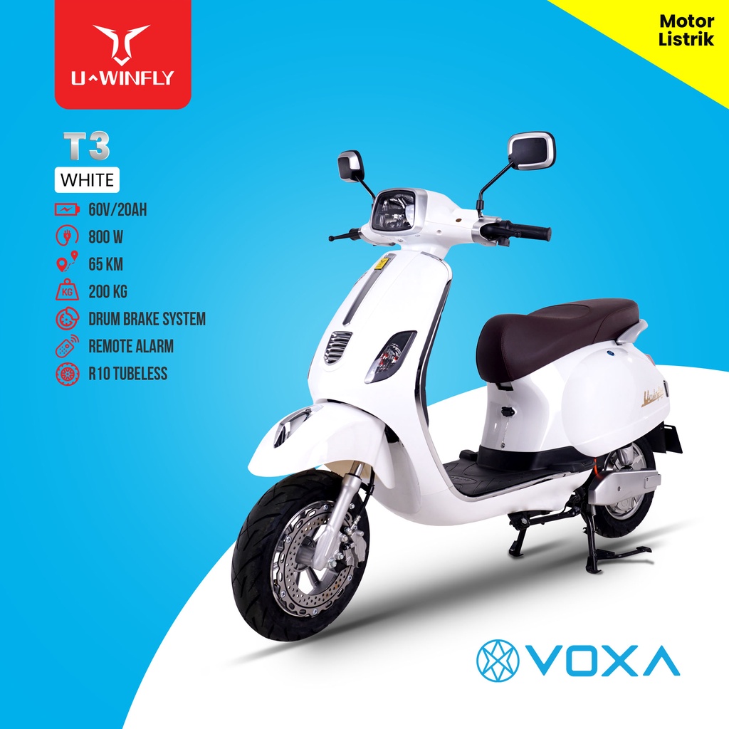 Motor Listik UWinfly Original Type T3 White warna Putih