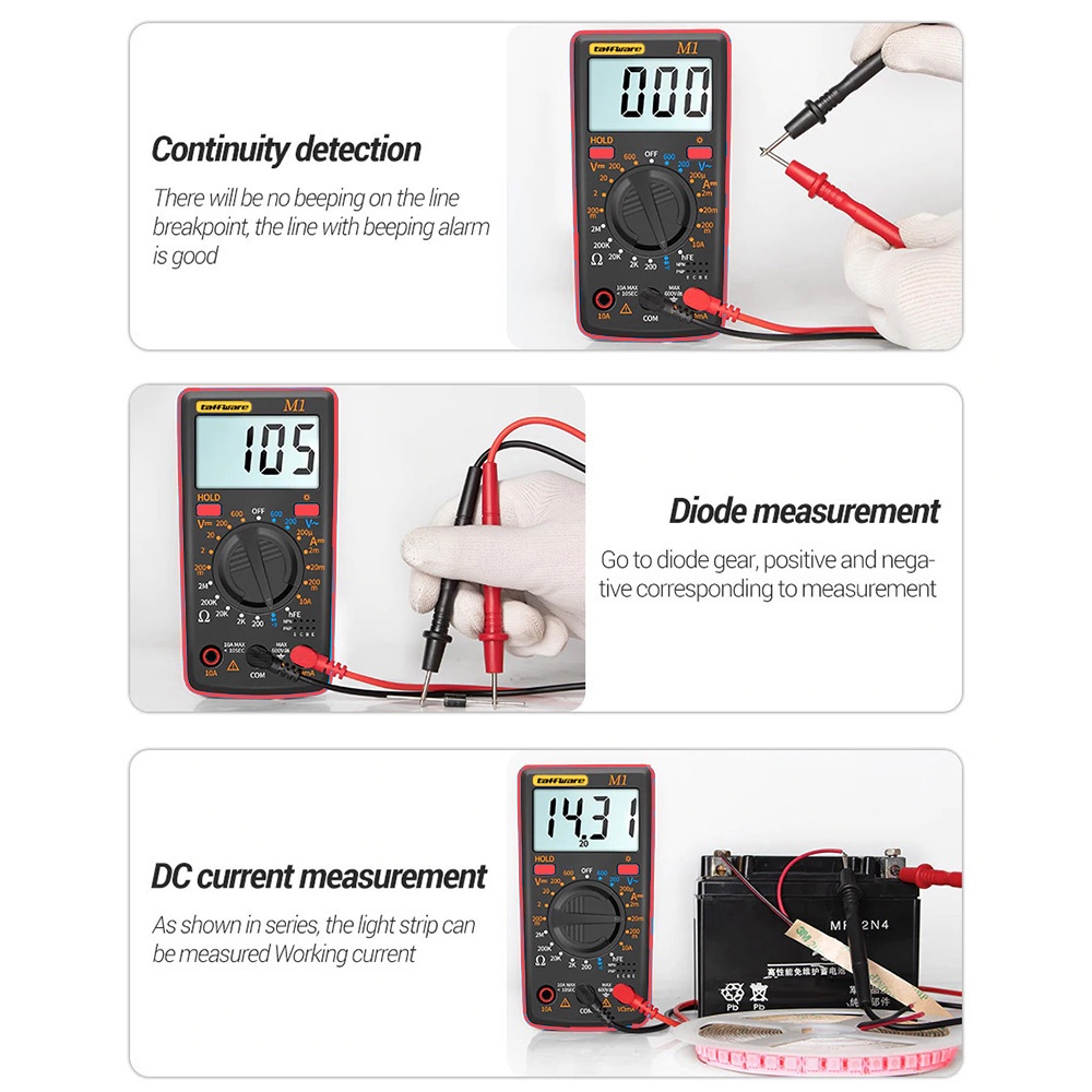 ANENG M1 Taffware Digital Multimeter Voltage Tester Multitester