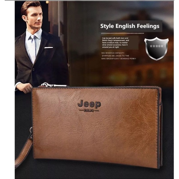 Dompet Panjang Pria Jeep Buluo Premium - Handbag Laki Import Quality