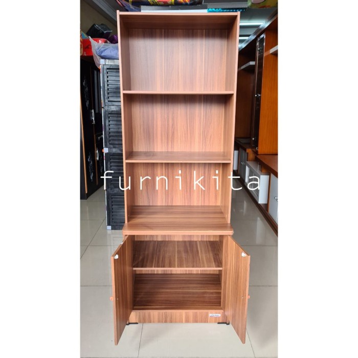 LEMARI BUKU RAK SERBAGUNA PAJANGAN KAYU BC1760