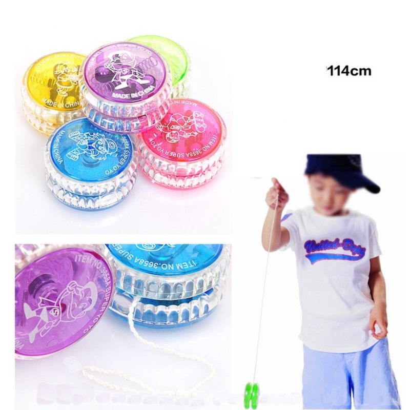 FerenHongXia Mainan LED yoyo, Mainan yoyo tali lampu anak