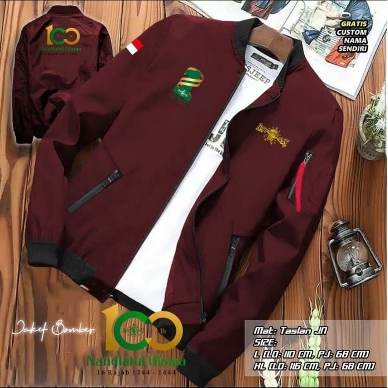 BOMBER NU / JAKET NU / JAKET 1 ABAD NU / RUBBY NU / WINTER RUBBY NU / JAKET NAHDLATUL ULAMA / JAKET 