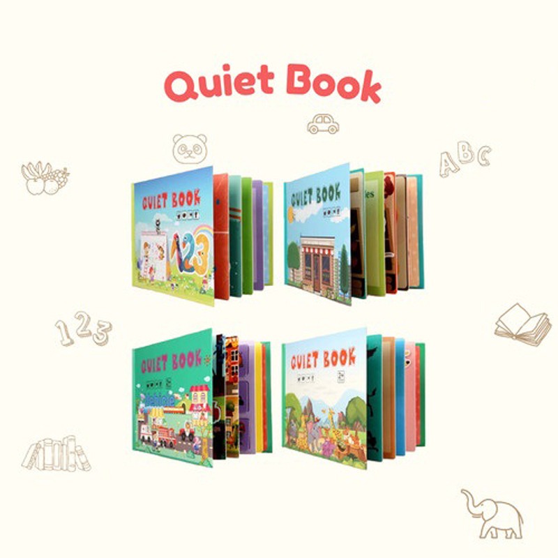 BUSY BOOK Quiet Book untuk anak