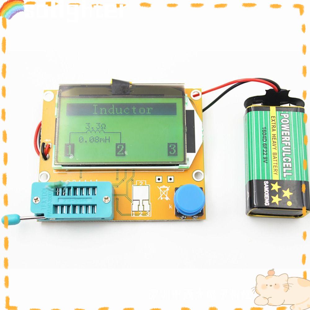 Solighter ESR Meter Dioda Tahan Lama Triode Multimeter