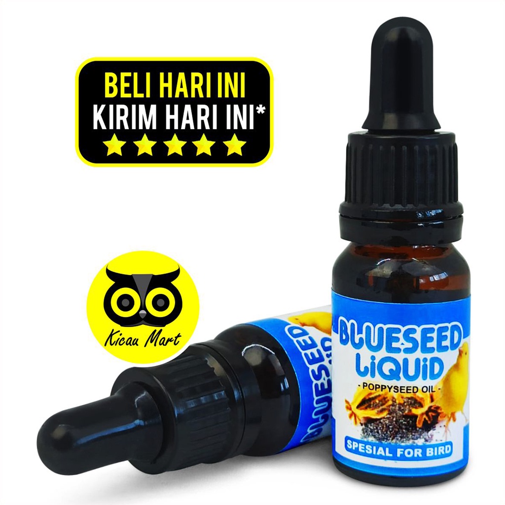 VITAMIN OBAT PENGGACOR BURUNG BLUESEED BLUE SEED LIQUID PROBIRD KENARI PLECI CIBLEK LOVEBIRD BLSOIL