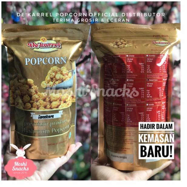 

Stock Banyak ｀ Popcorn de'Karrel Foil Gold Halal MUI / Popcorn Caramel / deKarrel Popcorn For Kids ♥