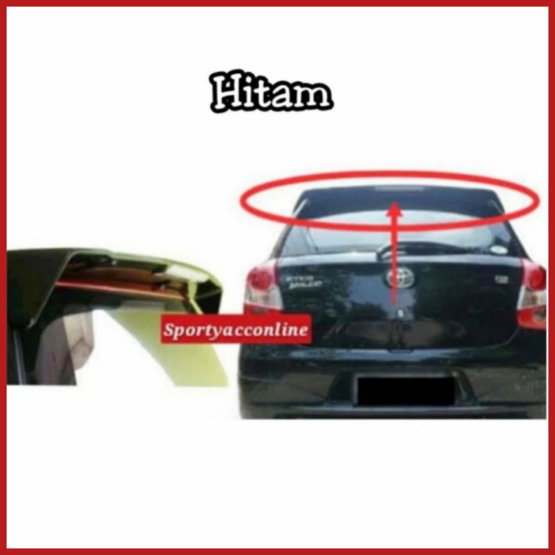 Spoiler Sayap Mobil Etios Valco + Lampu Rem