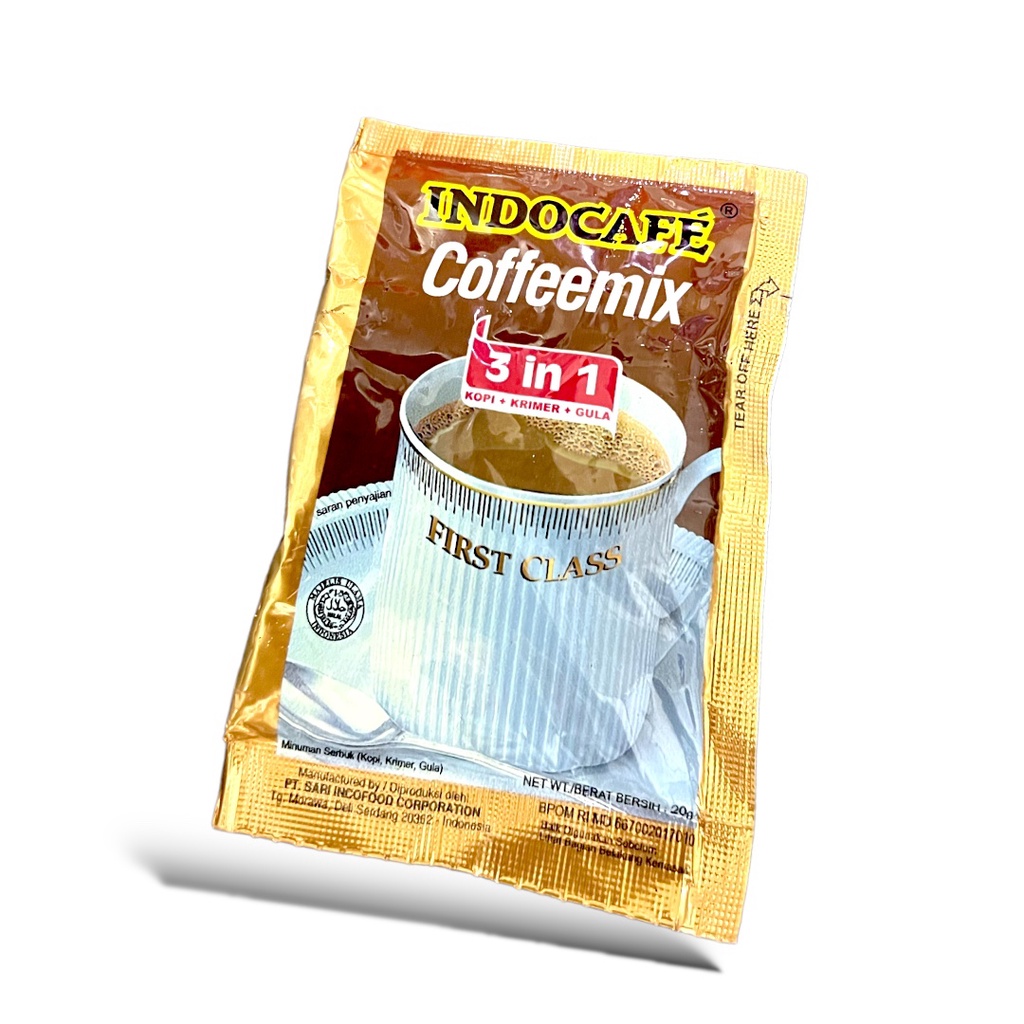KOPI INDOCAFE 3 IN 1 COFFEEMIX 1 DUS = 500 SACHET