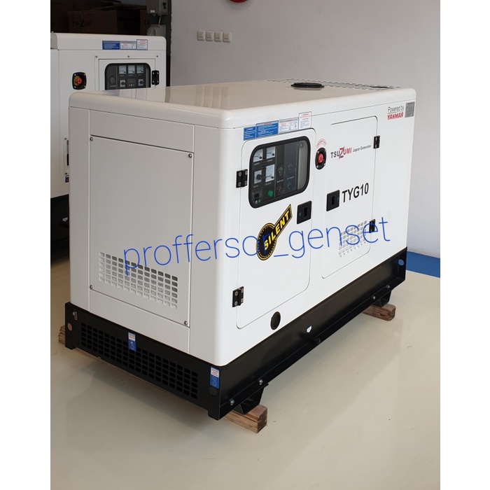 Super silent genset Tsuzumi yanmar 10000 watt 3 phase Made in japan
