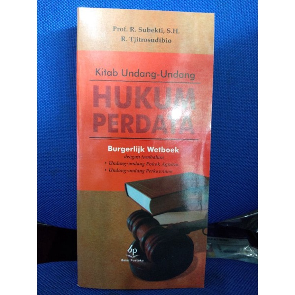 KITAB UNDANG UNDANG HUKUM PERDATA