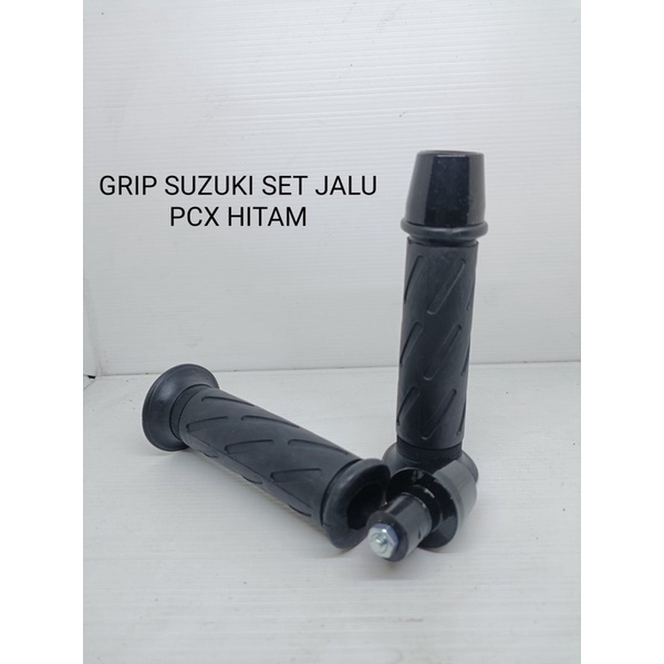 handgrip standar suzuki set jalu pcx hitam grip motor universal