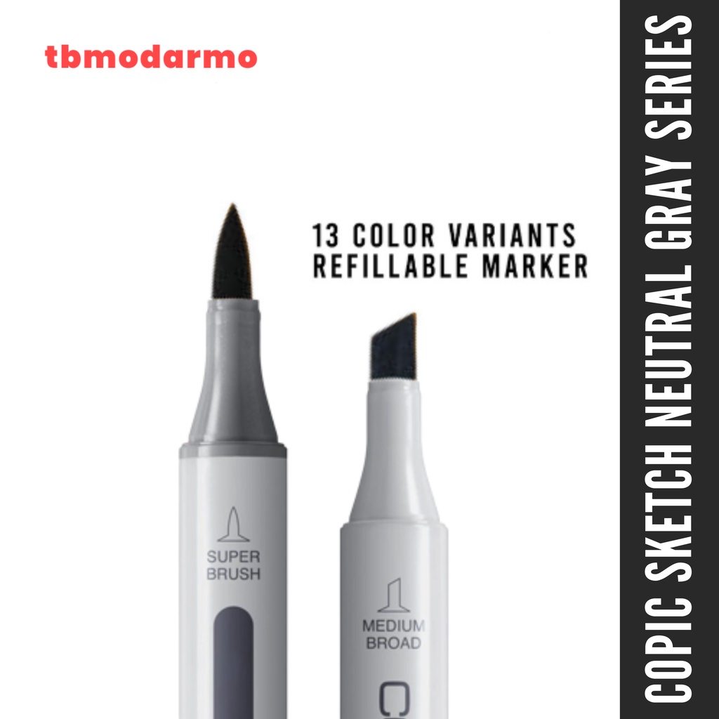 Copic Sketch Marker N (Neutral-Gray) Series CSM/N- Satuan