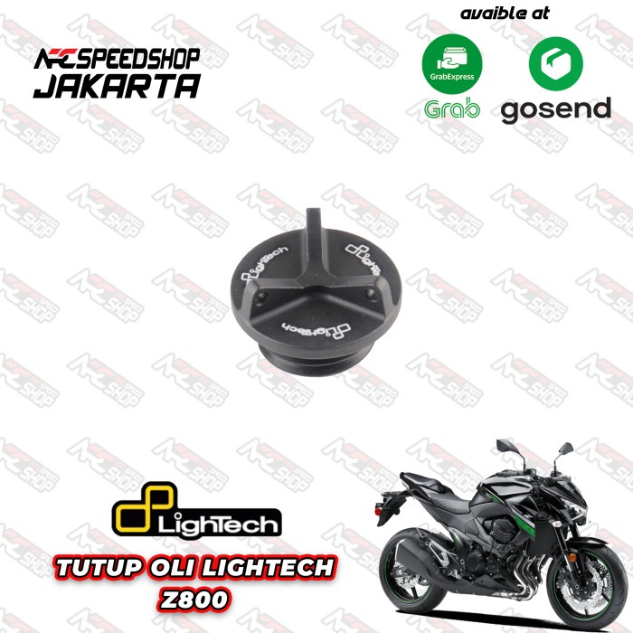 Tutup Oli / Oli Cap Lightech Series 011 Kawasaki Z800 - Black #Original