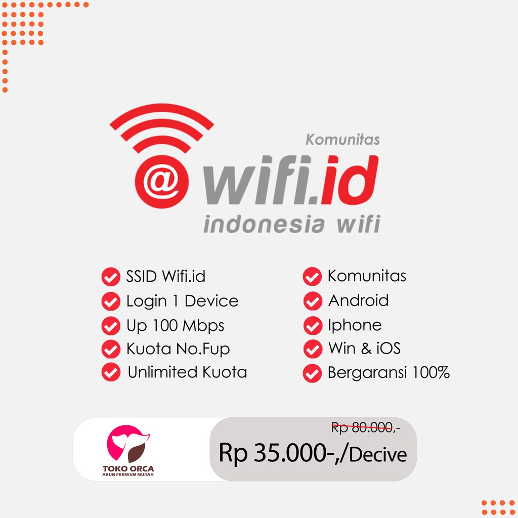 [ TERMURAH AKUN ] SSID @WIFI.ID KOMUNITAS KAMPUS BERGARANSI