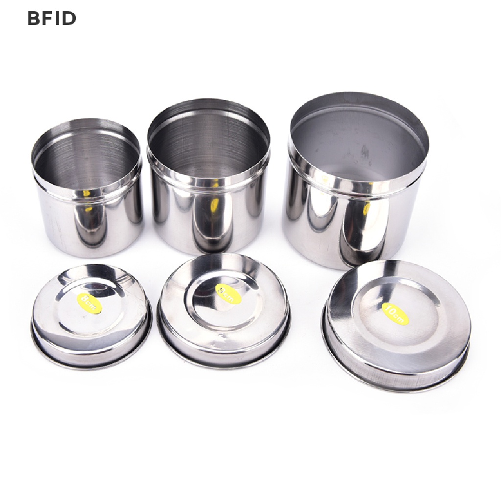 [BFID] Tato Stainless Steel Cotton Disinfection Container Canister Alat [ID]