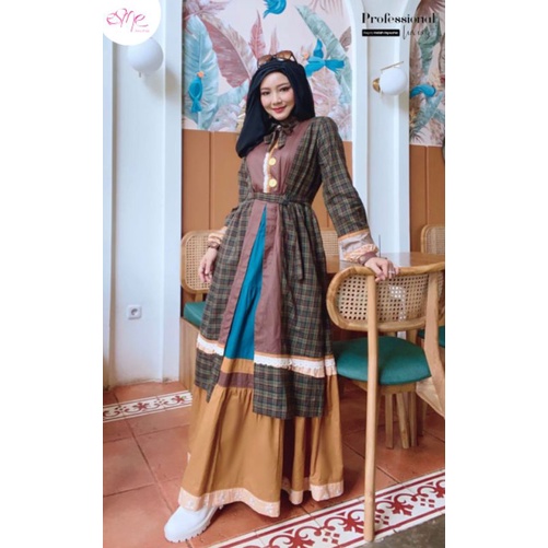 (READY) GAMIS ESME REPRO INDAH INPUSHA by ESME FASHION