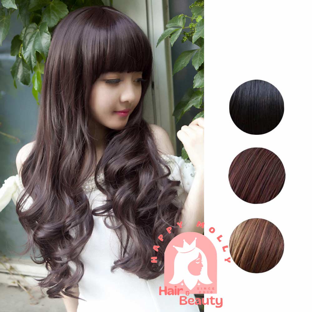 Full Wig Rambut Fashion Wanita Korea - Curly - Hair Extension W8129 ( Group )