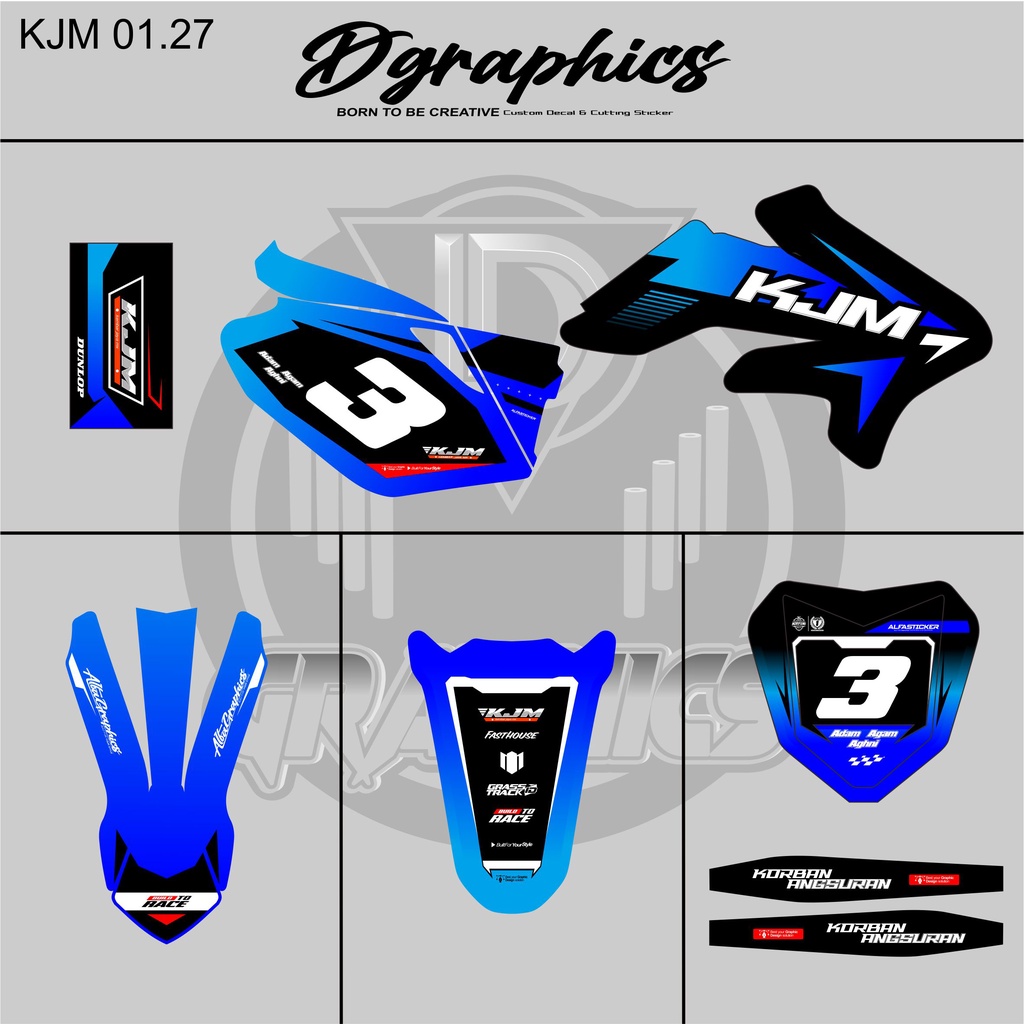 DECAL STICKER TRAIL / SUPERMOTO VIAR KJM 01.27