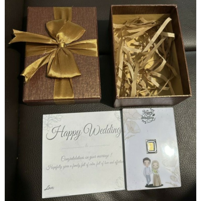 Logam Mulia Emas ANTAM x HARTADINATA 0.1 gr 0.25 gr Custom Design Gift Series