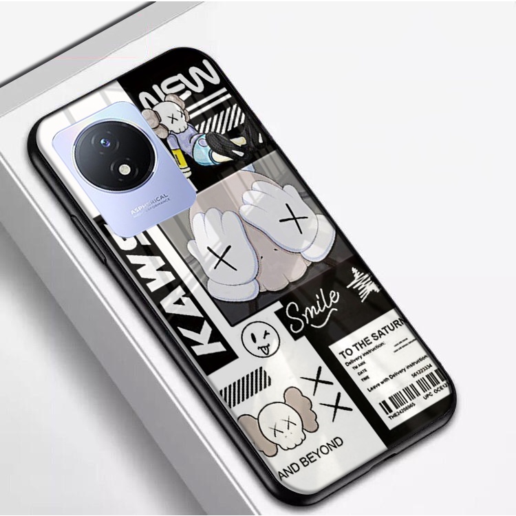 (Q04) Softcase Vivo Y02 - Softcase Kaca Vivo Y02 - Case Aesthetic Vivo Y02 - Case keren Vivo Y02 - C