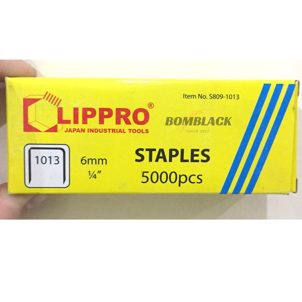 LIPPRO Isi Staples Jok Hekter Tembak 6mm (1/4&quot;) Stapler Jok 5000 pcs