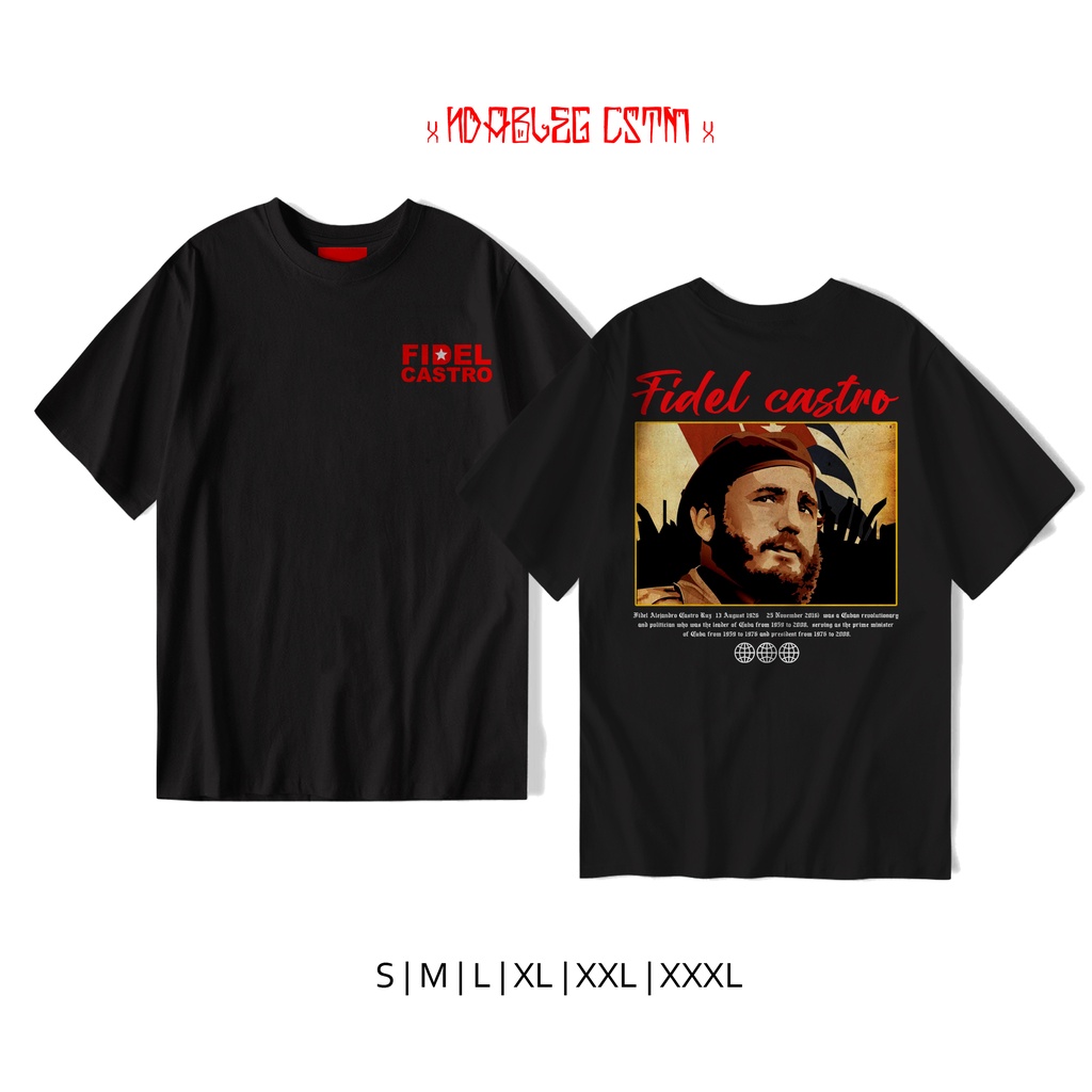 Tshirt fidel castro kaos fidel castro Combed 24s
