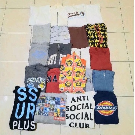 borongan hoodie second