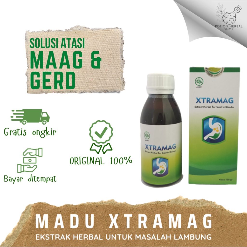 MADU XTRAMAG HERBAL - OBAT SAKIT PERUT / MAAG / GERD / ASAM LAMBUNG - 160gr