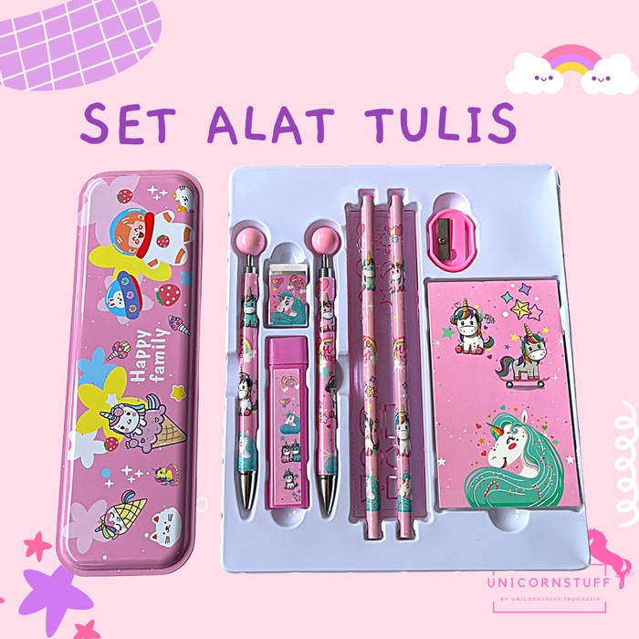 10in1 Paket Alat Tulis Set Stationary Tempat Pensil Perempuan Kado Frozen