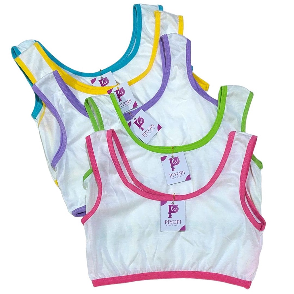 Bra Miniset Anak Perempuan Putih Polos Lis Warna Tali Besar Ecer Miniset Anak Pelajar Remaja SD SMP 