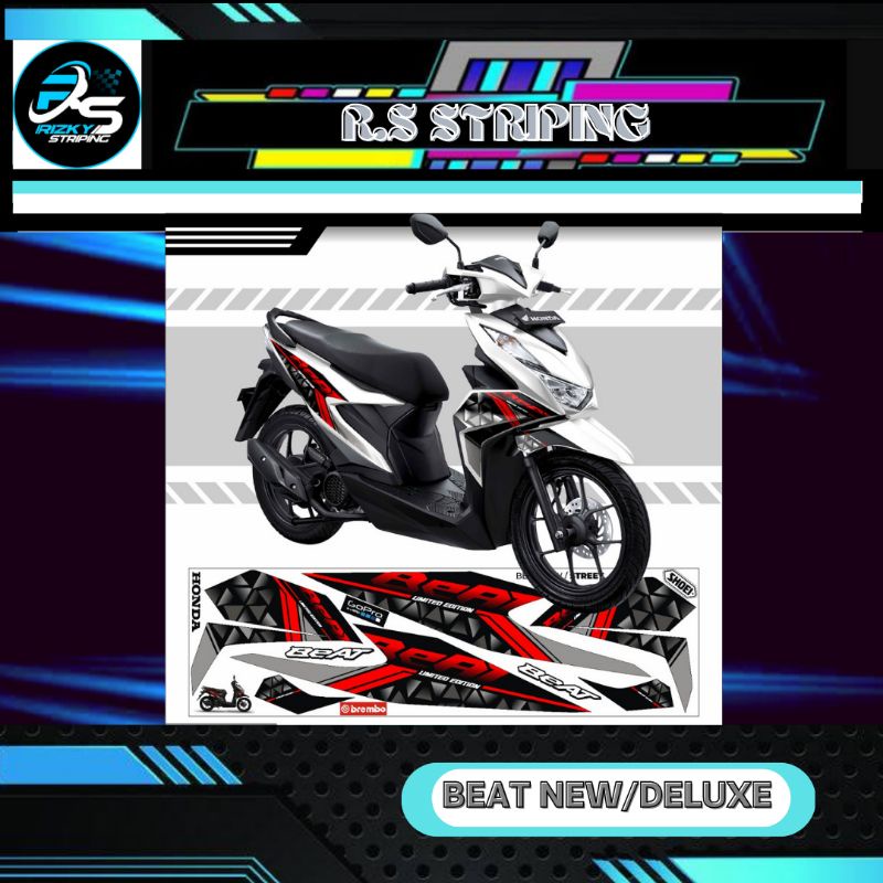 STIKER STRIPING VARIASI HONDA BEAT NEW DELUXE # VARIASI HONDA BEAT DELUXE 2020#.