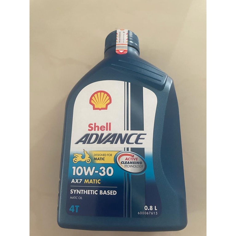 oli shell advance ax7 MATIC SCOOTER 10w30 0,8liter ORIGINAL 100PERSEN