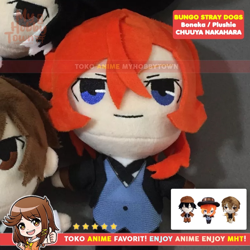 Boneka Karakter Anime Bungou Stray Dogs Chuuya Nakahara Plushie Doll