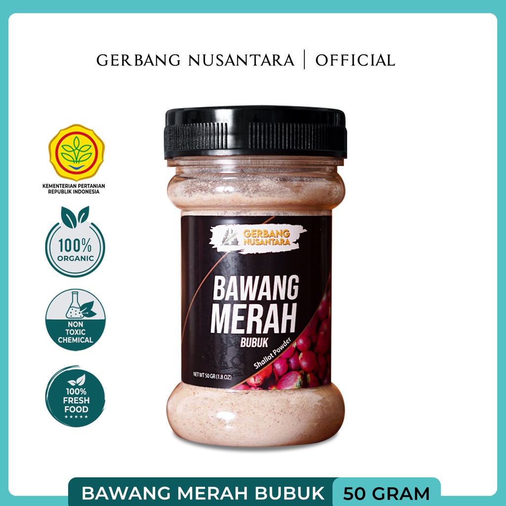 BUMBU DAPUR BAWANG MERAH BUBUK- REMPAH GERBANG NUSANTARA- BUBUK SHALLOT POWDER 50gr