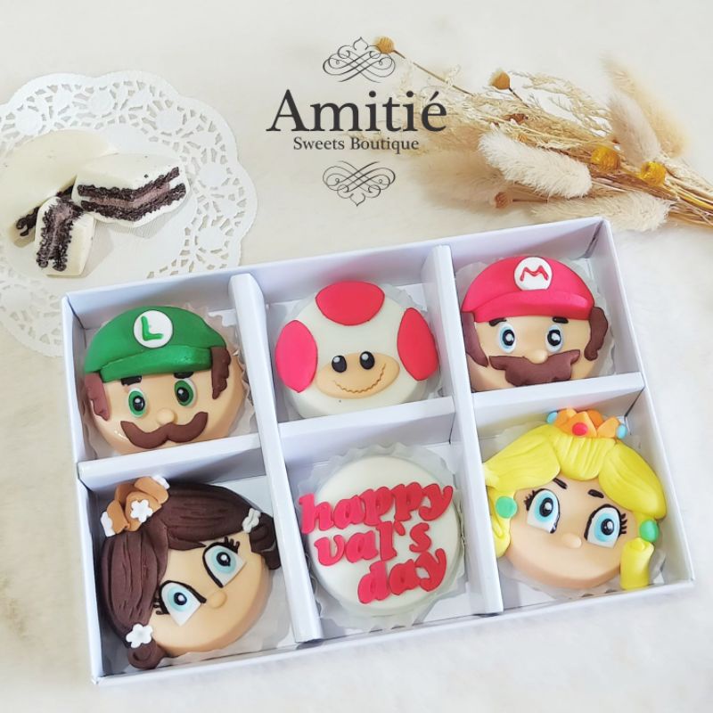 

Coklat Oreo Super Mario Bros - 1 Box isi 6 / Coklat Karakter / Birthday Gift / Hadiah Ulang Tahun