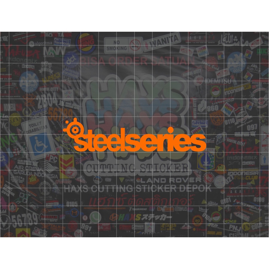 Cutting Sticker Steelseries Ukuran 8 cm untuk motor mobill