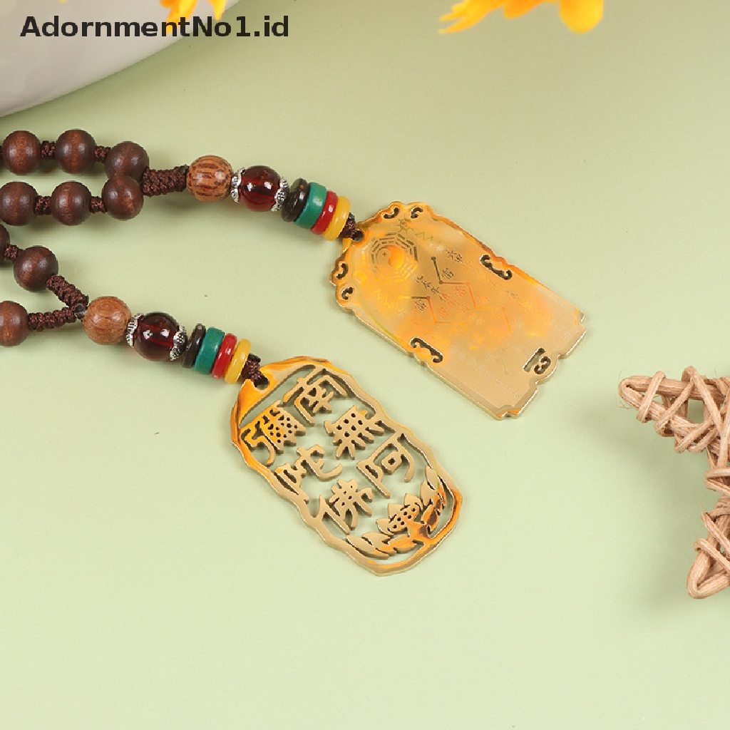 [AdornmentNo1] Wanita Pria Retro Yoga Beads Necklace Natural Sandal Buddha Kalung Buddha [ID]