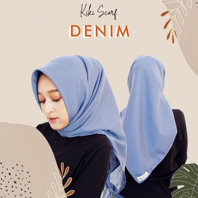 Discount JILBAB SEGI EMPAT HIJAB SEGI EMPAT BIRU DENIM KATUN ADEM HALUS POLOS /JILBAB SEGIEMPAT/JILB