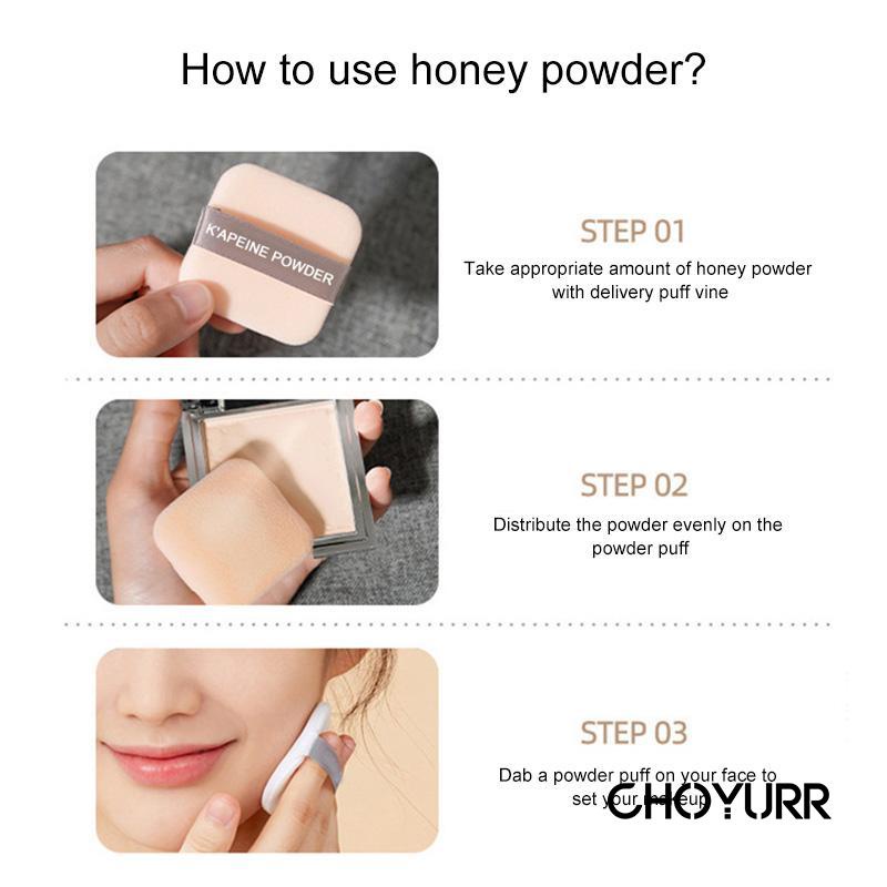 【COD】Bedak Padat Long-lasting Powder Tahan Air Pressed Powder Concealer Wet and Dry Moisturizing Tahan Lama-CH