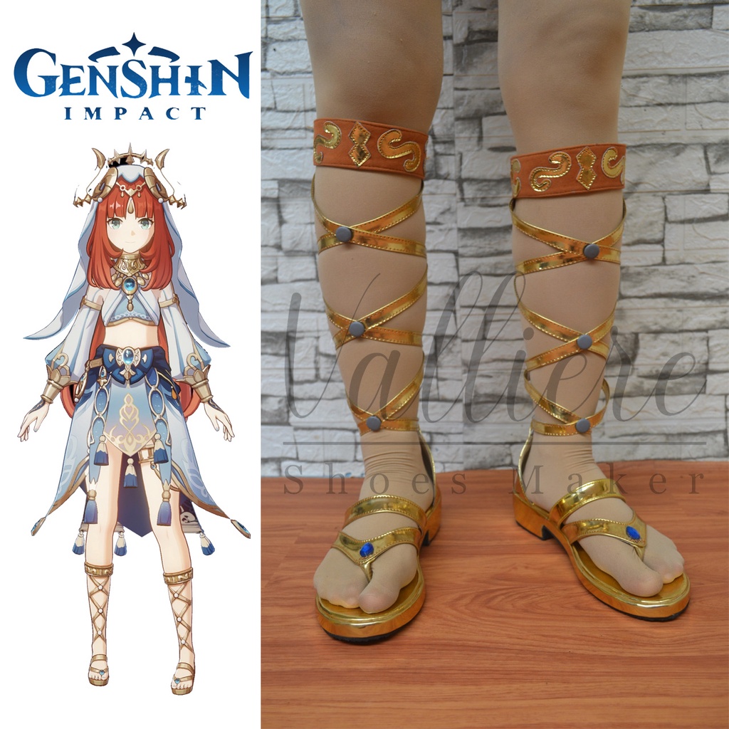 Sepatu Cosplay Genshin Impact Nilou