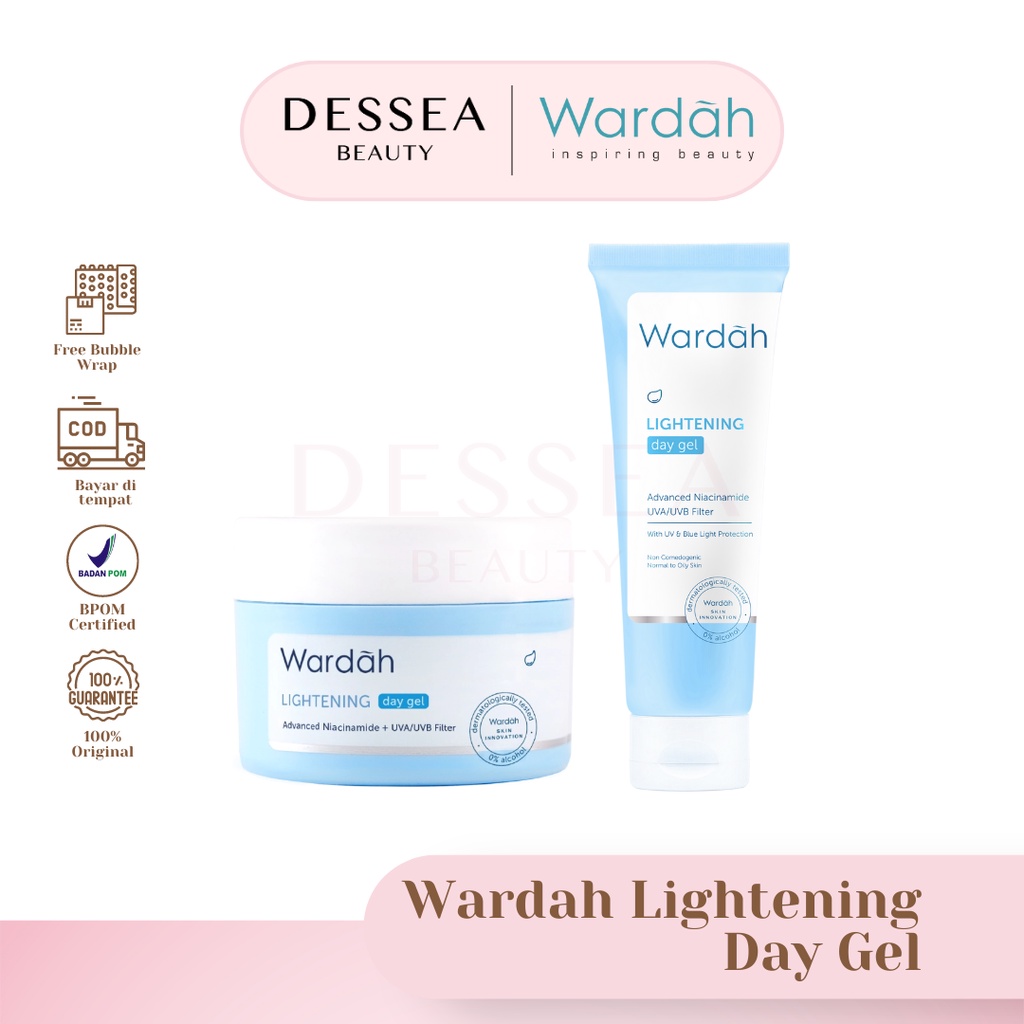 Jual (BPOM) Wardah Lightening Series Day Gel 20ml & 30gr (BISA COD