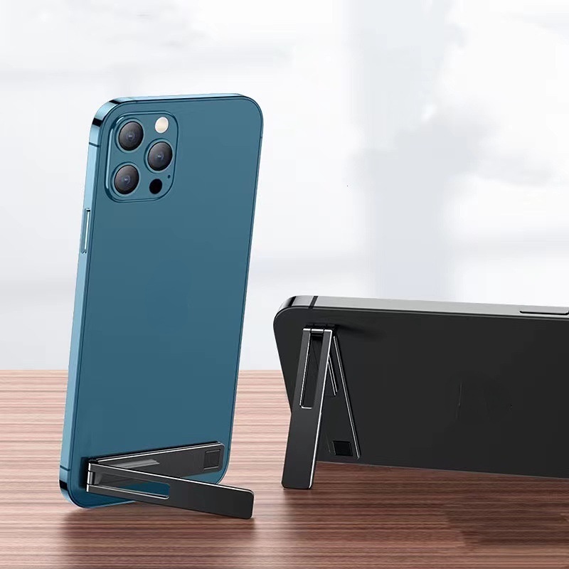 Universal Portable Magnetic Ultra-light Self-adhesive Phone Holder/Mini Invisible Desktop Stand Meja Dudukan Ponsel Untuk iPad Mobile Phone Stand Rak Handphone