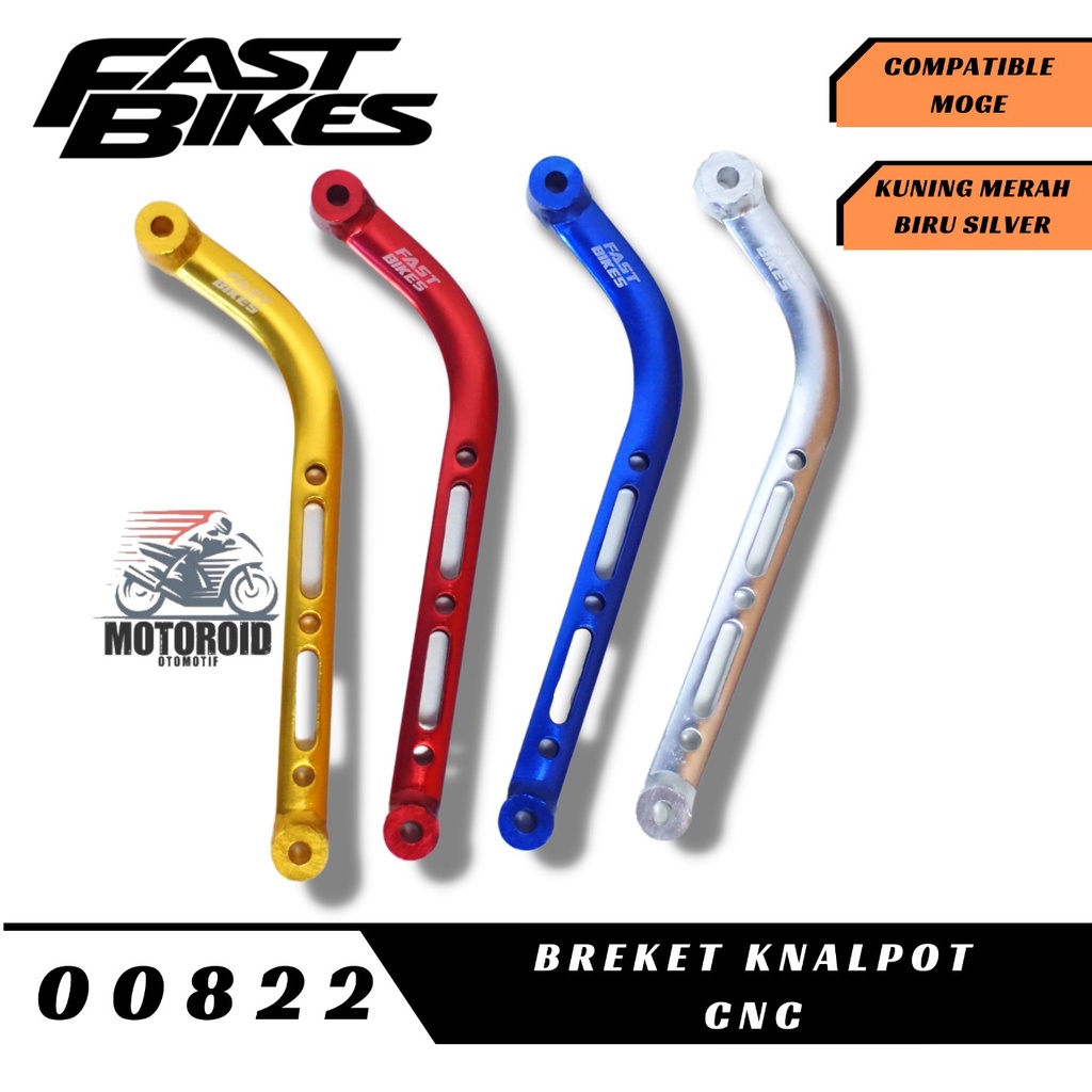 BREKET PANGKON FASTBIKES GANTUNGAN L KNALPOT NINJA CNC PANGKON GANTUNGAN KENALPOT MODEL L CNC