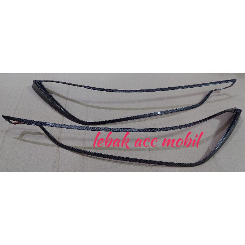 garnis / list lampu depan mobil honda hrv 2022 carbon