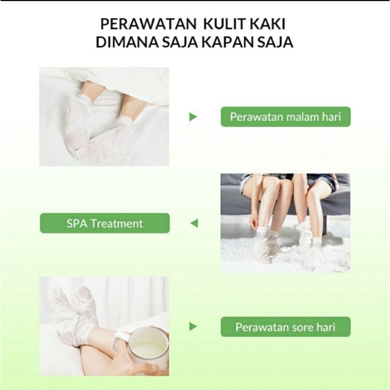 MASKER KAKI BIOAQUA | SADOER | NIACINAMIDE BRIGHTENING FOOT MASK