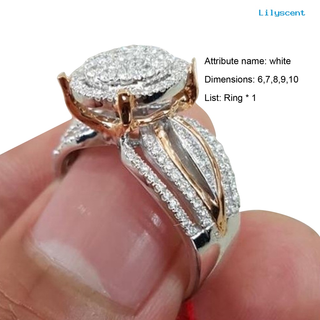 [LS] Cincin Wanita Berlian Imitasi Hias Tidak Luntur Ringan Multi Layers Wedding Circlet Untuk Ulang Tahun