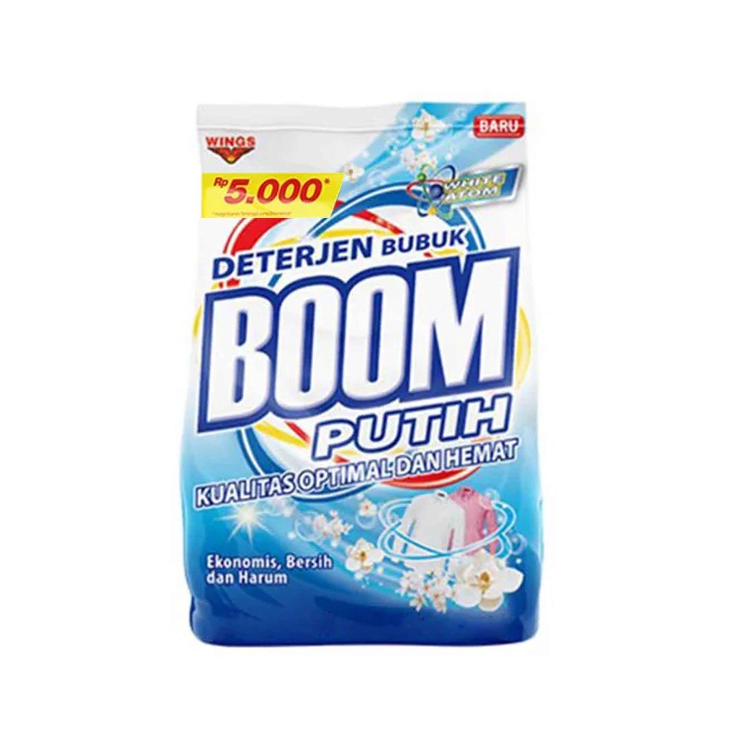 WHITE BOOM/ Deterjen Bubuk/ Deterjen Ekonomi/ White Atom 300g