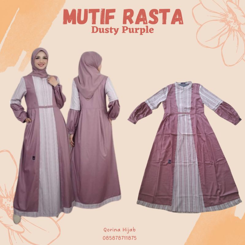 Mutif Terbaru 2023 / Mutif Rasta / Gamis Dewasa / Gamis Kekinian